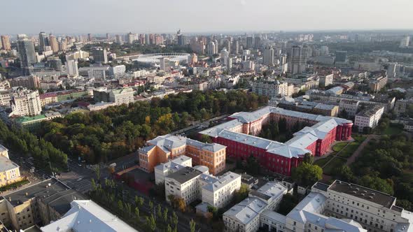 Kyiv - the Capital of Ukraine. Aerial View. Kiev