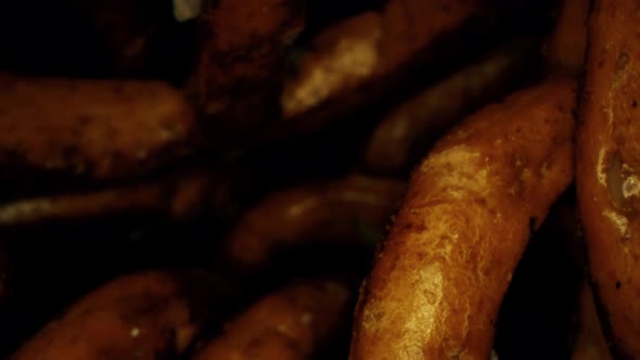 A Pile of Small Bretzels or Pretzels