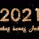 New Year Composition with Congratulations for 2021 and a Happy New Year in German. The Numbers Come - VideoHive Item for Sale
