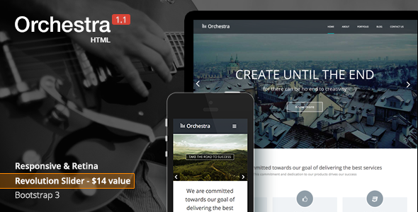 Orchestra - Responsive HTML template