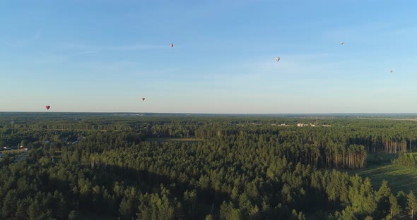 Hot Air Balloons in Sky