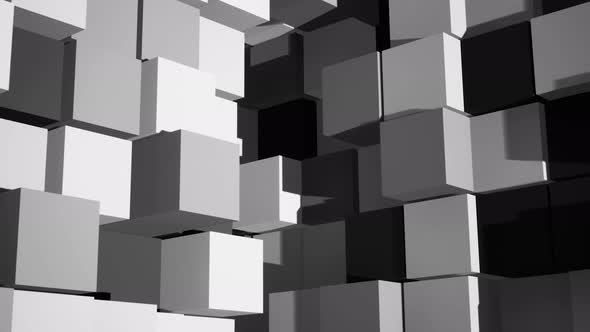 Cubes in Monochrome