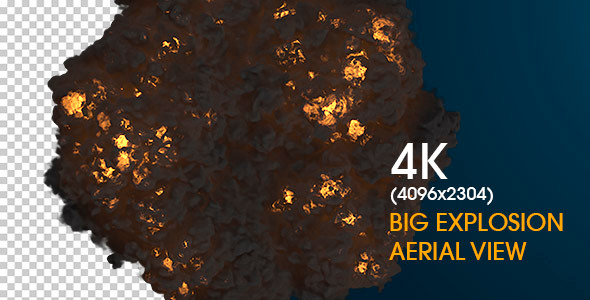 Big Explosion Aerial View