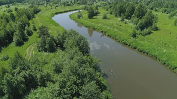 Landscape with River and Trees