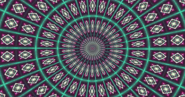 Looped kaleidoscope Abstract Symmetrical  Of Geometric Seamless Pattern shape alt