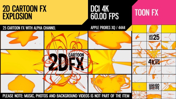 2D Cartoon FX (Explosion Set 16)