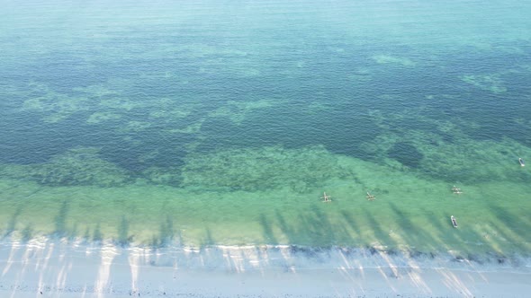 Indian Ocean Near the Shore of Zanzibar Tanzania