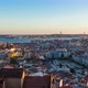 4K day to night timelapse of Lisbon rooftop from  Senhora do monte miradouro viewpoint in Portugal - VideoHive Item for Sale