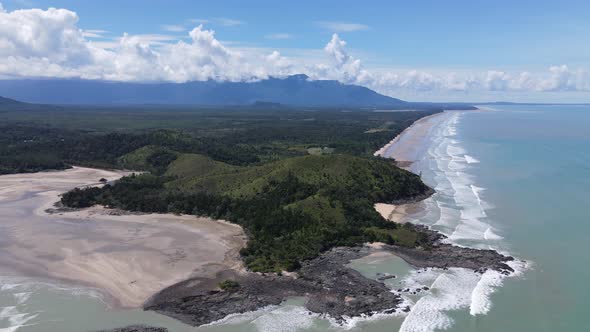 The Beaches at the most southern part of Borneo Island