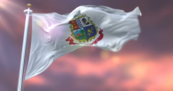 Stamford Flag at Sunset