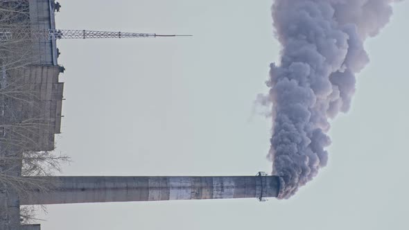 This Smoke Coming From the Chimney in a Factory