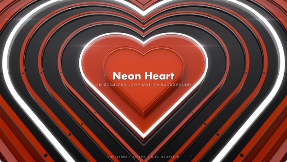 Neon Heart Glitter 2