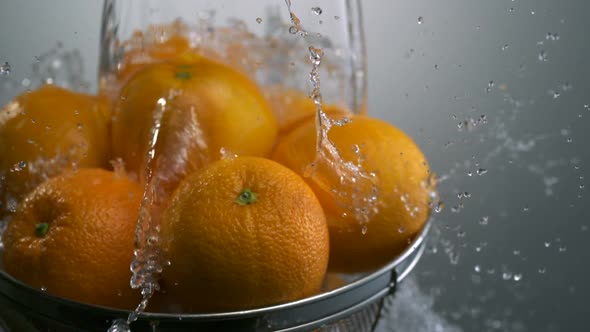 Washing orange, Slow Motion