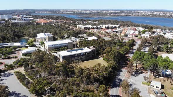 Aerial View of a University Campus in Australia