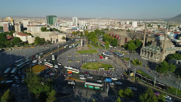 Aerial View Modern City