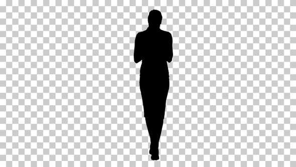 Silhouette Woman, Alpha Channel