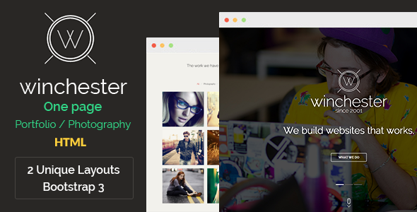 Winchester HTML Parallax One-Page Template
