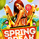 Spring Break Party Flyer Template PSD - GraphicRiver Item for Sale