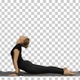 Woman doing Upward Dog Yoga Position, Alpha Channel - VideoHive Item for Sale