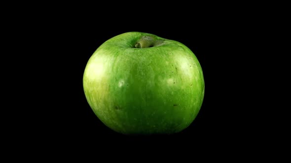 Apple on a Black Background