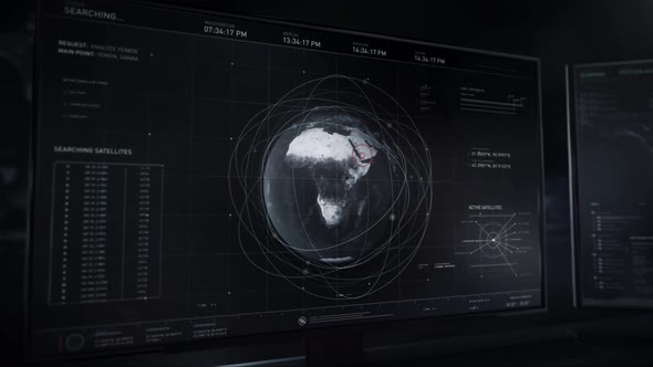 Black And White Images of Yemen Secret Operation. Using Satellite Data. Planet