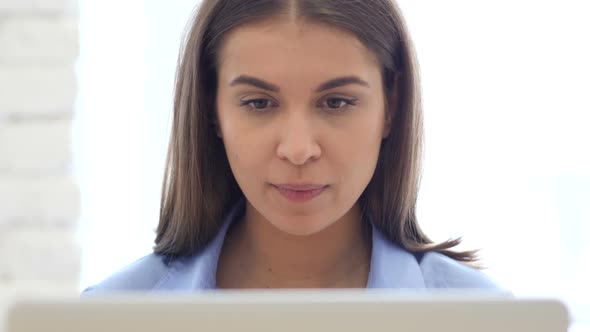 Video Chat at Work by Creative Designer, Female worker