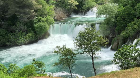 Waterfalls in Krka National Park 