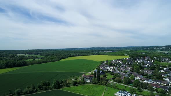 French Vexin Regional Natural Park seen from the sky