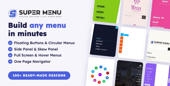 Super Floating and Fly Menu - Sticky, side, one page navigator, off-canvas menu plugin for WordPress
