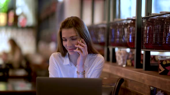 Girl Smiling With Phone