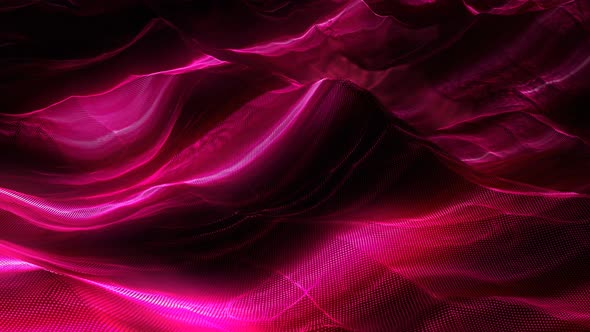 Futuristic Glowing Particle Shape Flowing Background