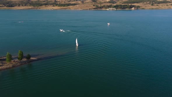 Summer Boats In The Lake