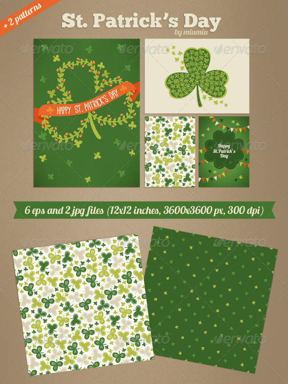 St. Patrick's Day Cards and Patterns