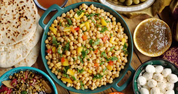 Chickpeas with Vegetables and Herbs