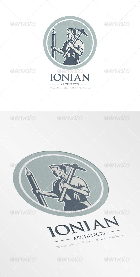 Ionian Architect Draftsman Logo