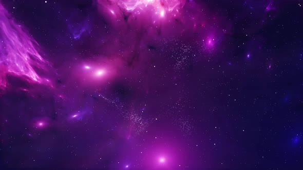 Abstract Space Galaxy Motion Background 4K