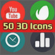 50 3D Icons - VideoHive Item for Sale