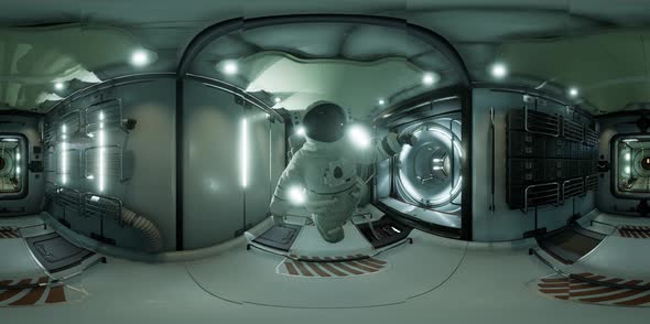 VR360 Interior of Space Station alt