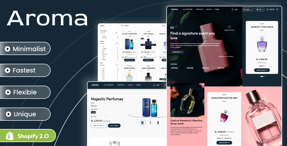 Aroma - Fragrance eCommerce Shopify 2.0 Store