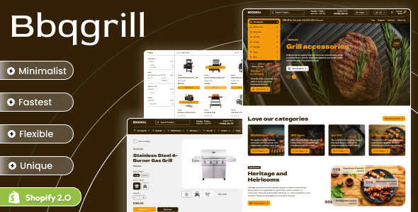 Bbqgrill - BBQ & Grill Machine Shopify 2.0 store