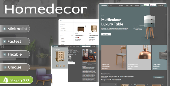 Home Decor - Shopify 2.0 eCommerce Theme