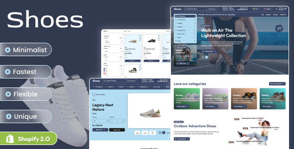 Shoes - Sports Footwear Responsive Shopify 2.0 Theme