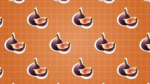 Fig Fruit Food Background Animation