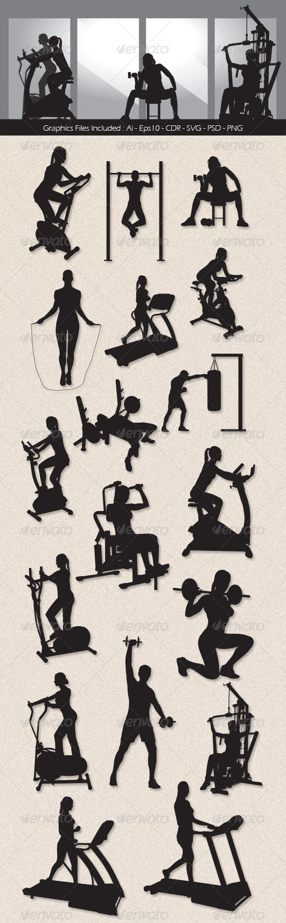 Workout Silhouettes