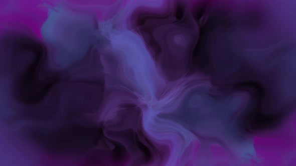 Black Purple Cyan ink Smoke Liquid Animation