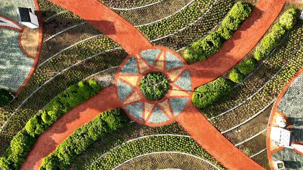 Landscaping in the park Alanya Turkey 4 k