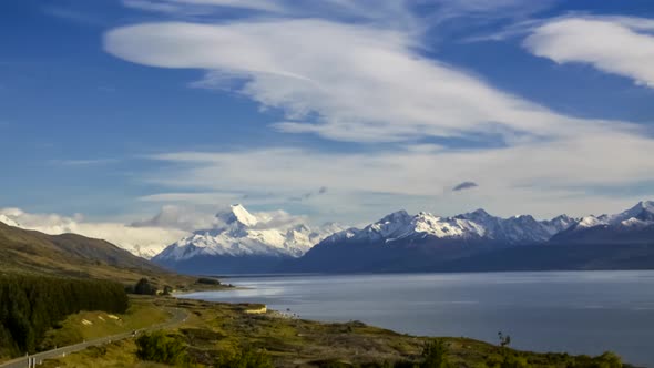 New Zealand Lake Pukaki timelapse