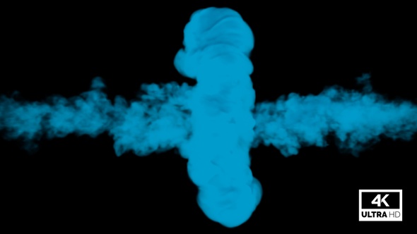 Blue Smoke Collisions 4K