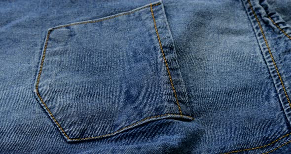 Blue denim close up