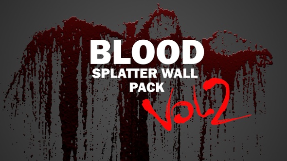 Blood Splatter Wall Pack Vol2